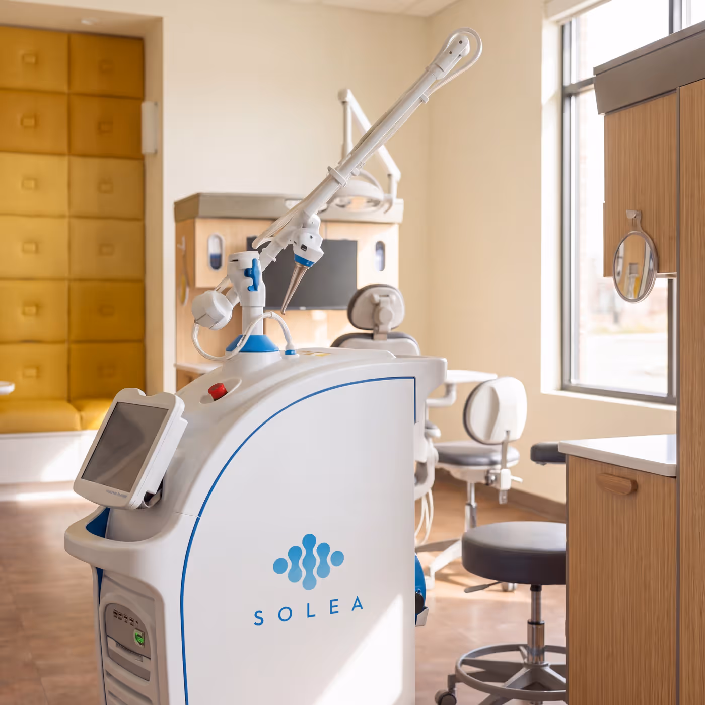 The Solea dental laser in the treatment room at Smile Gallery